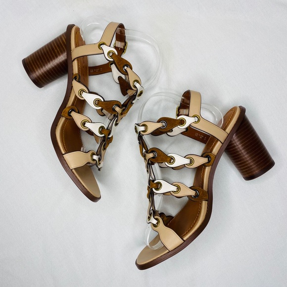 Coach G2075 Mid Heel Sandal with Coach Link - Picture 11 of 11